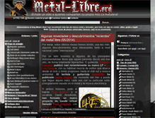 Tablet Screenshot of metal-libre.org